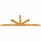 Ekena Millwork Saratoga Rough Sawn Timber Gable Bracket, Western Red Cedar, 84"W x 31"H x 2"D x 4"F, 9/12 Pitch GBW084X31X0204SAR00RWR - alternate 5